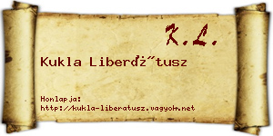 Kukla Liberátusz névjegykártya